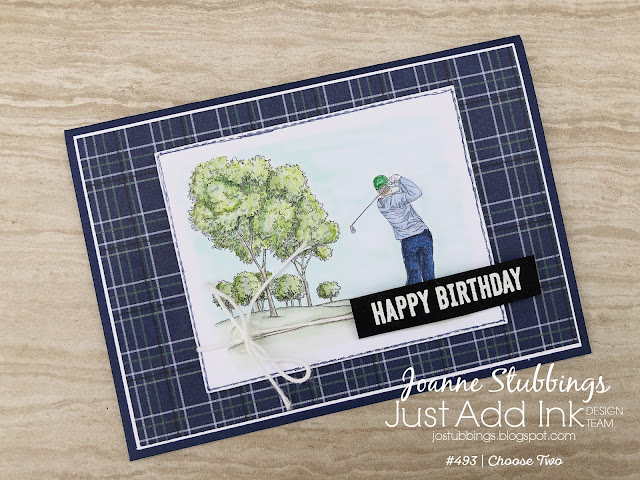 Jo's Stamping Spot - Just Add Ink Challenge #493 using Country Club DSP by Stampin' Up!