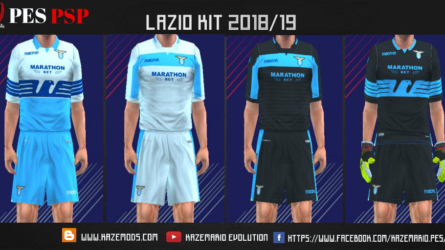 Lazio 18 19 Kits Pes Psp Ppsspp Kazemario Evolution