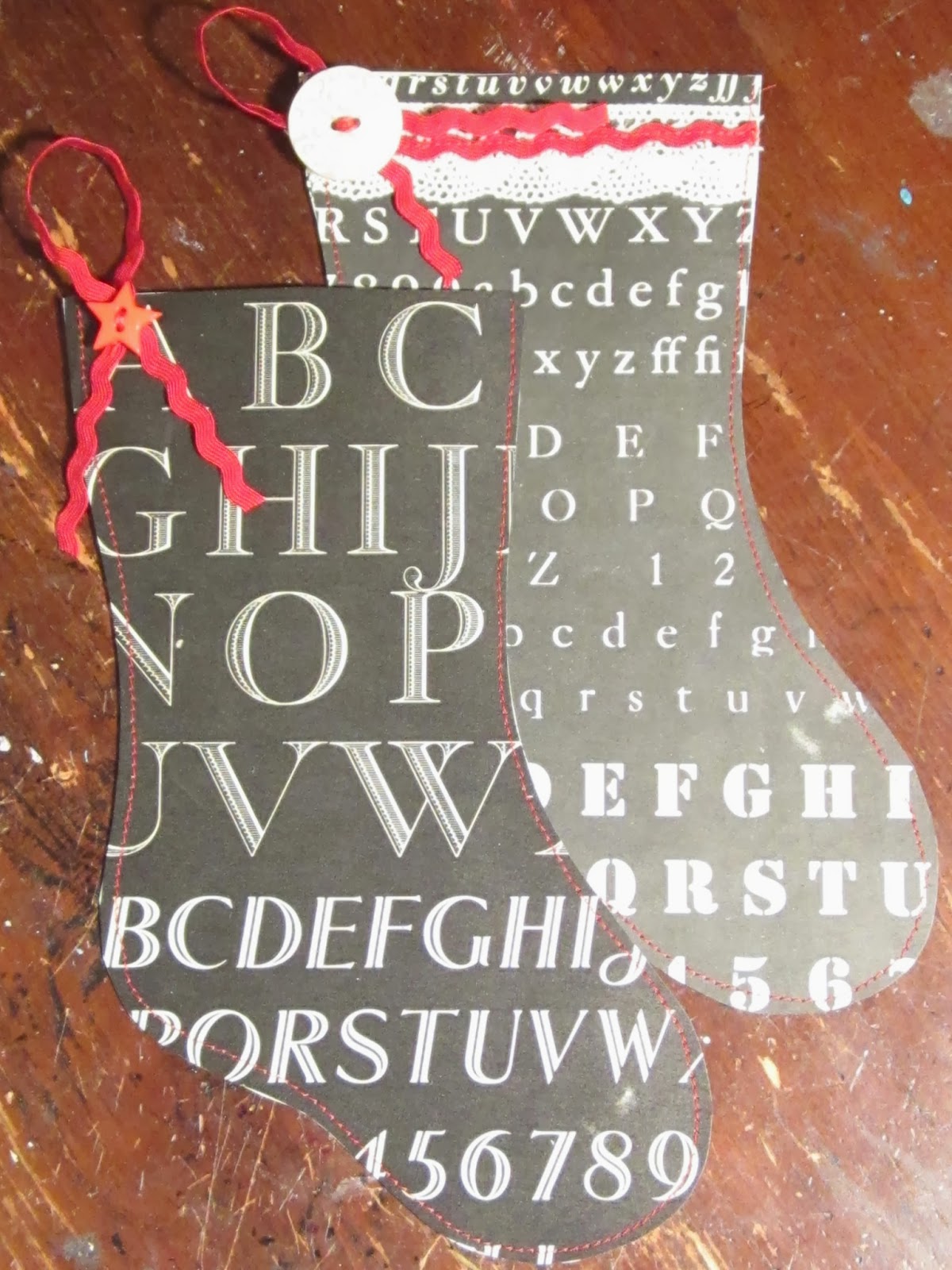 Drawing near: Christmas in September: Paper Stockings