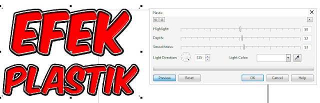 Cara Membuat Efek Plastik Dengan Corel Draw