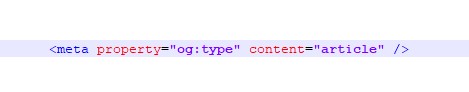 An example of open graph content type meta tag open graph content type meta tag