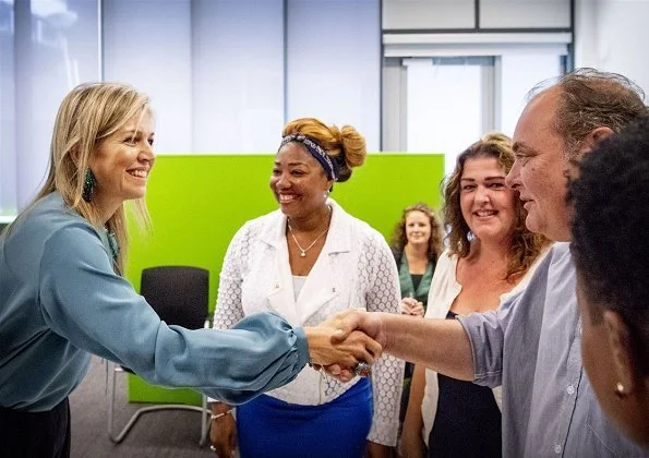 Queen Maxima visited Elske Doets Young Lady Business Academy in Heerhugowaard.and the Queen visited the Albeda College for Rotterdam-Zuid