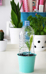 bottle diy upcycling plastic greenhouse mini luloveshandmade simply bottom plant think cut