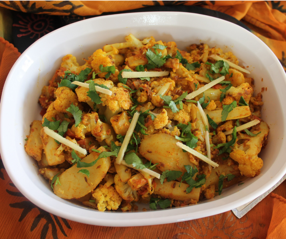 Potato Cauliflower Curry / Aloo Gobi - Instant Pot, Pressure Cooker