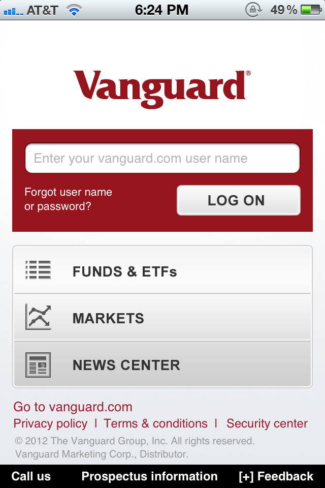 Relentless Financial Improvement Making Mobile Investments With Vanguard