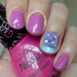 subtle stamping criss cross nail playground polish