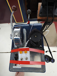 Temporary throttle for solar canal boat Dragonfly