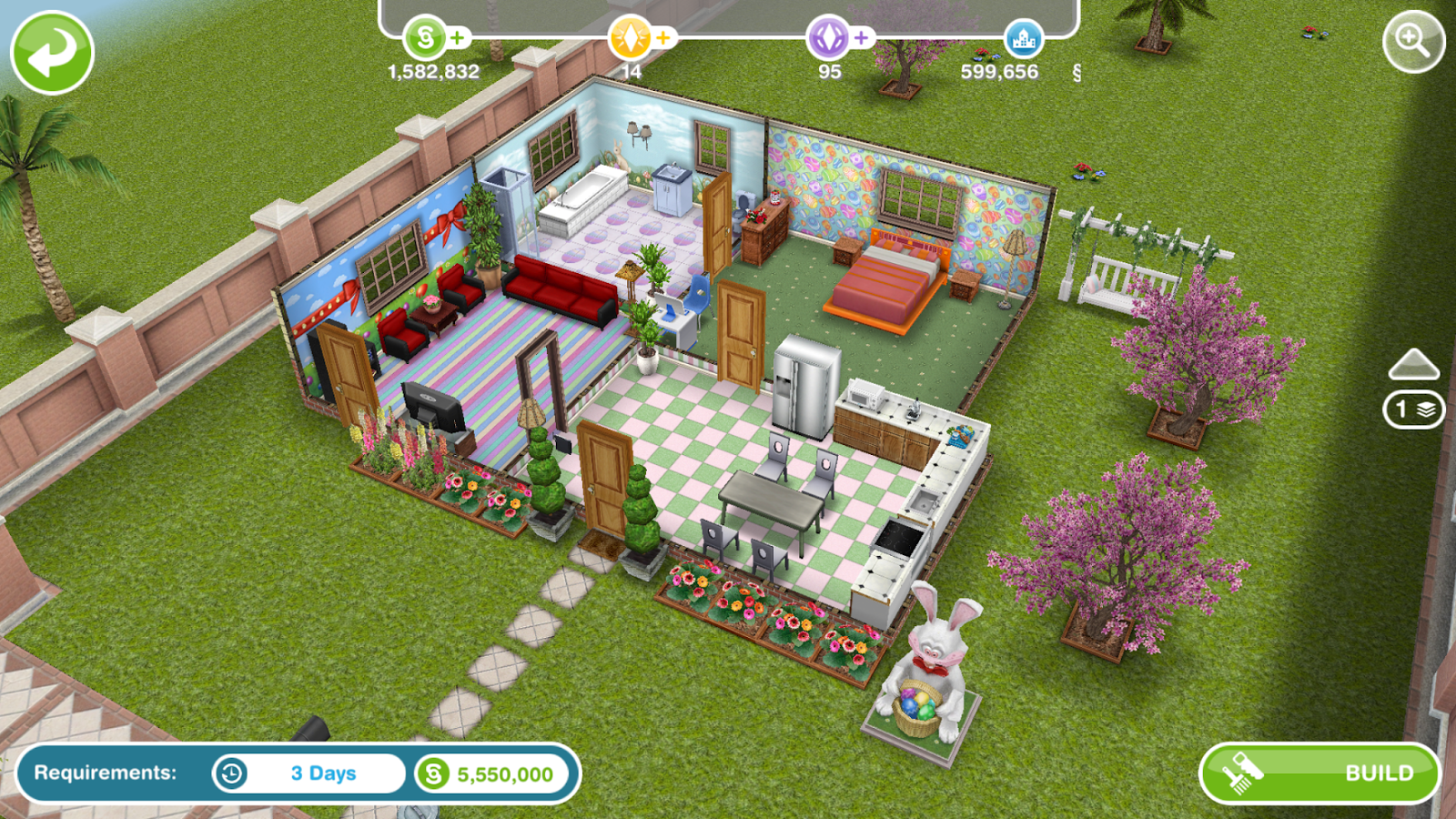 Sims Freeplay Architect Homes Easter Edition Greenoid Gemzicle