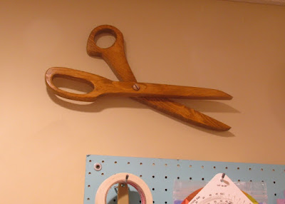 Wooden Scissors Wall Art