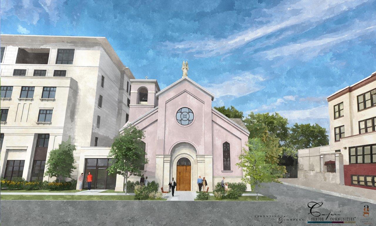 The Badger Catholic Construction Moving Along at St. Rita Square in