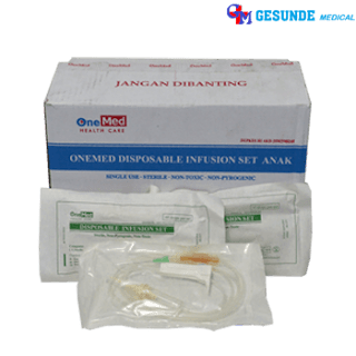selang infus disposable infusion set anak