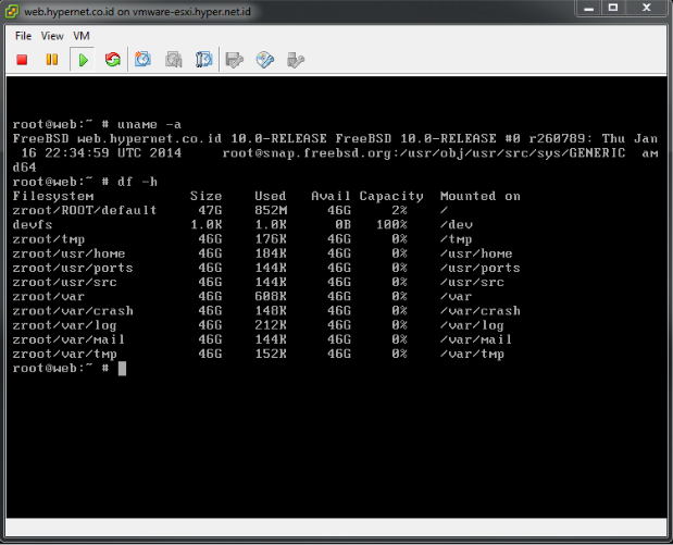 Instalasi FreeBSD 10 with ZFS File System
