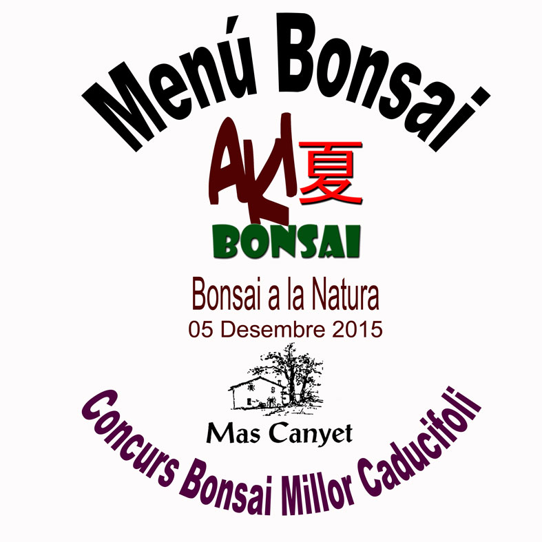 TOT BONSAI Menú Bonsai...