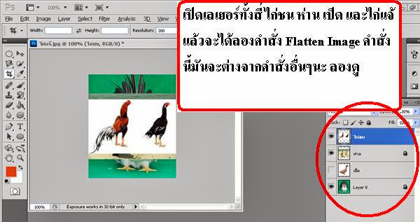 Flatten Image Types wichagraphic สอนแต่งภาพฟรี Photoshop,Illustrator,Lightroom: Flatten Image