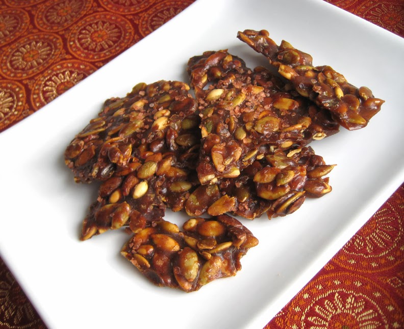 minxeats recipes, recaps, and restaurant reviews Pumpkin Seed Brittle
