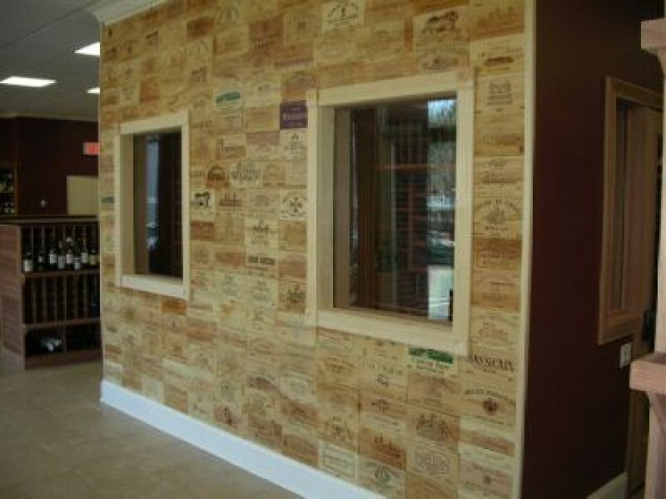 Wooden Wine Boxes & Wine Crates The 10 Best Wooden Wine Crate Panel Walls