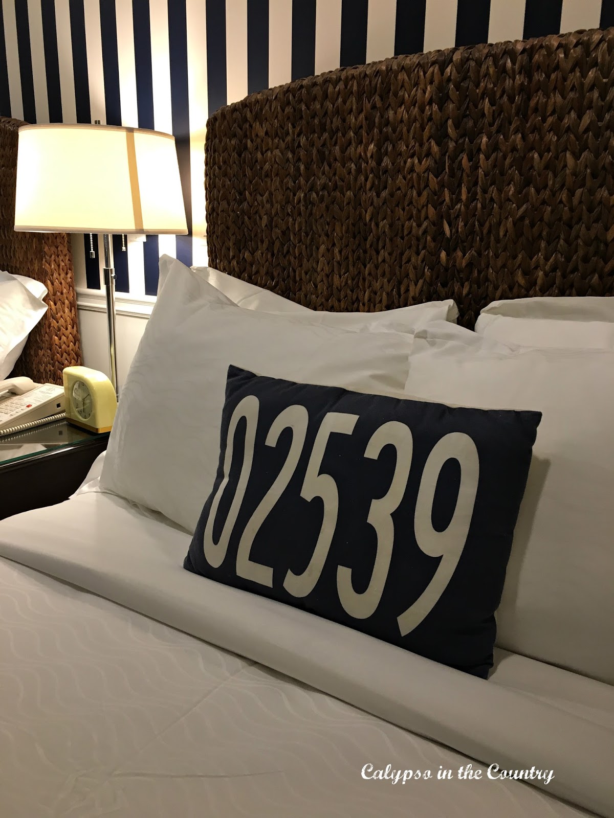 Blue and White Nautical Room at the Harborview Hotel Blue and White Nautical Room at the Harborview Hotel