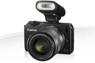 Canon EOS-M w/ EF-M 18-55mm STM & Speedlite 90EX