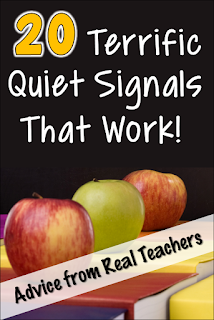 What's your favorite quiet signal? Check out these terrific quiet signals that include everything from call and response strategies to fun noise-making objects like train whistles and rain sticks!