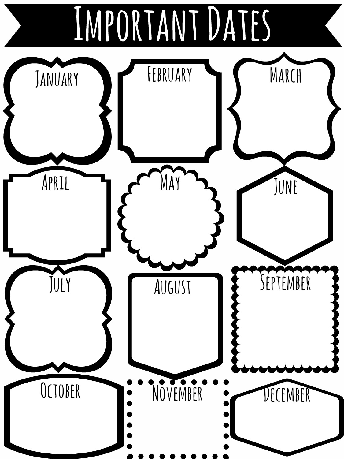 Autumn Birds Organization Printables For College Students