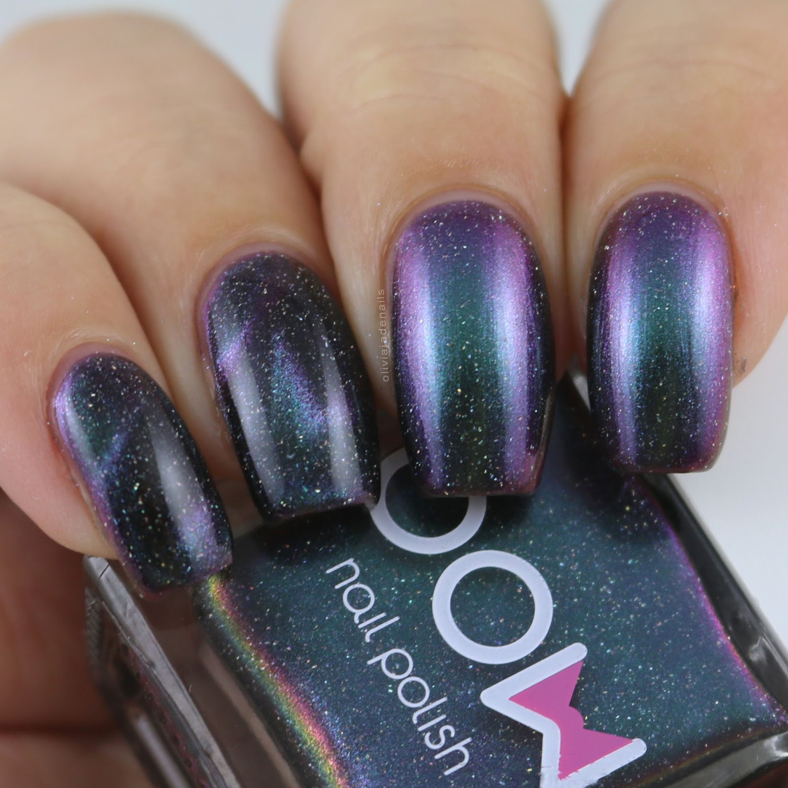 Bow Nail Polish Gravity Holo swatched by Olivia Jade Nails