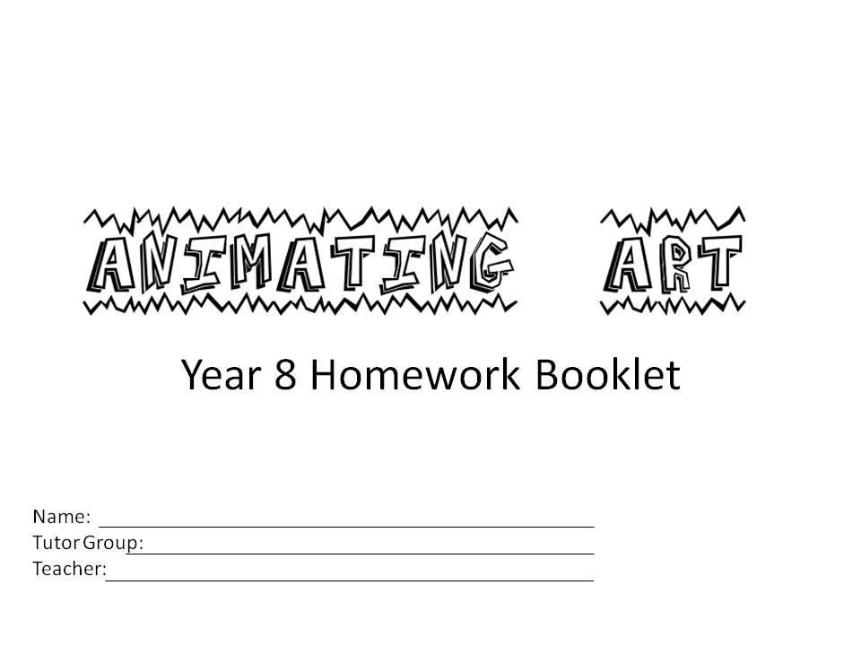 Chestnut Grove Academy Art Department Blog: Year 8 Spring Homework Booklet