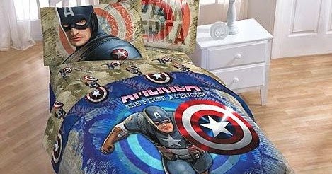 Bedroom Decor Ideas and Designs: Captain America Themed Bedroom Decor Ideas