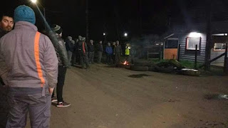 Lautaro: Trabajadores empresa forestal  "Egon de Lautaro" iniciaron huelga anoche desde las 00;00 hrs. por demandas en mejoras salariales y otros items.