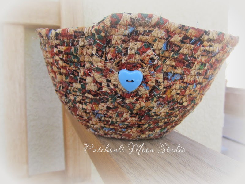 Patchouli Moon Studio~Fabric Coiled Bowl