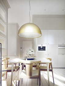 Decoración Dorada en la Cocina