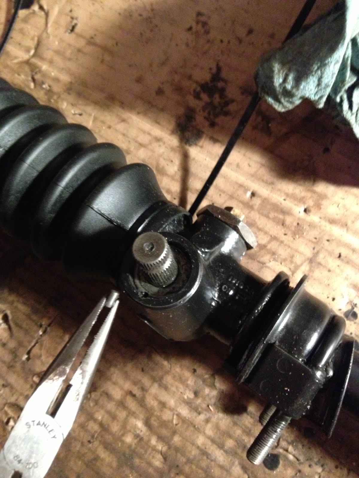 1967 Mk3 Spitfire Restoration Steering rack pin