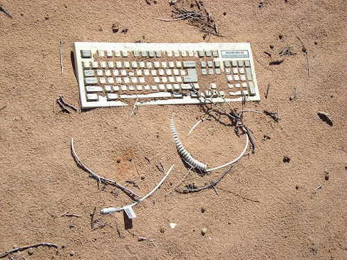 Recycle computers in an ecologically sound manner in West Texas - Photo by Hadley Paul Garland