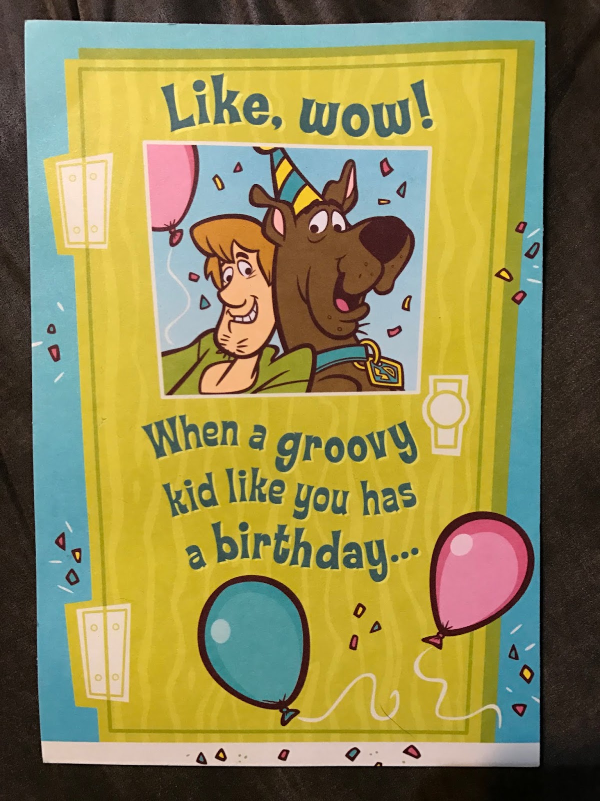 ScoobyAddict's Blog My Scooby Stuff Day 269 Scooby and Shaggy Birthday Card