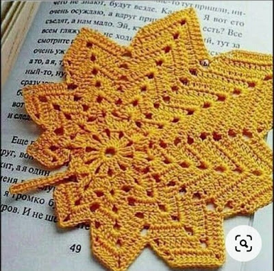 Autumn leaf crochet patter. Autumn leaf crochet patter.