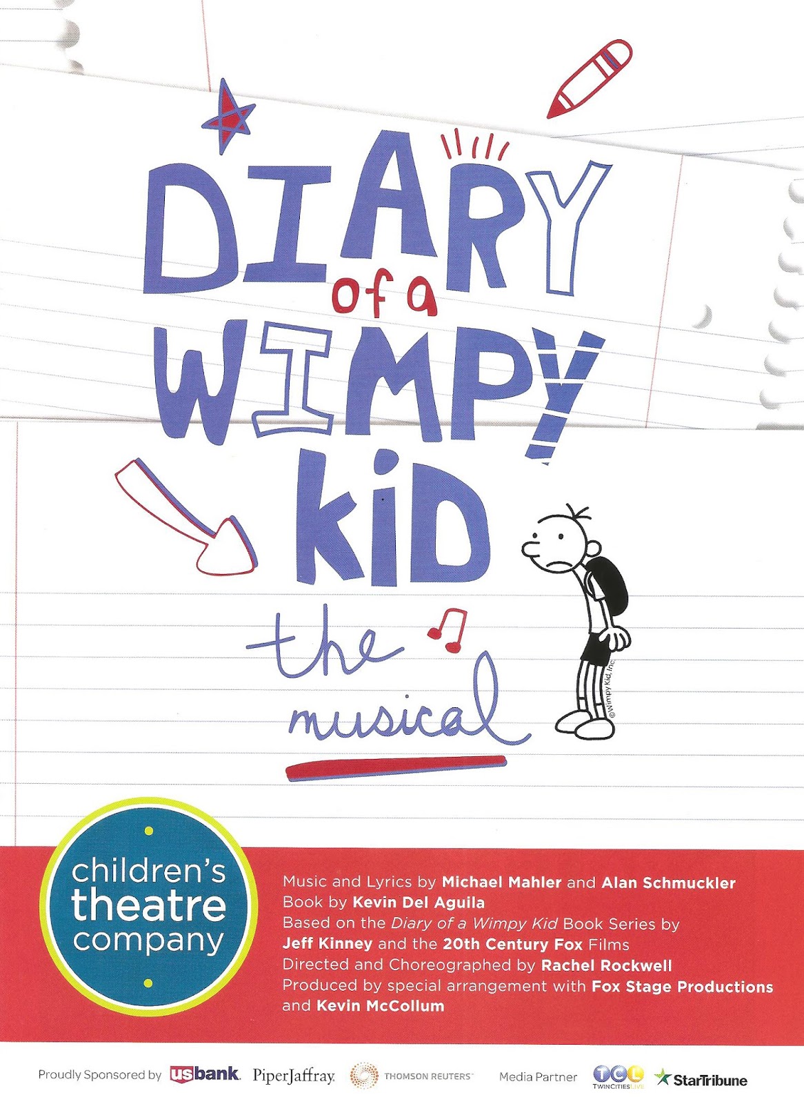 Origin Theatrical  Diary of a Wimpy Kid The Musical