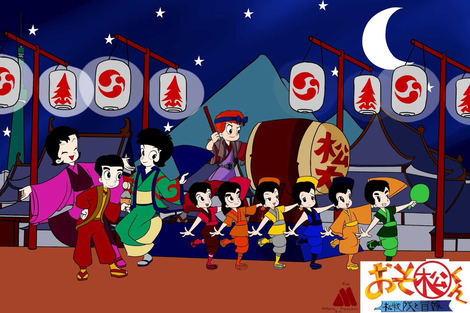 Lmn S Fanfic Art Osomatsu Kun Matsu Sentai To Bouken Bon Odori At The Cherry Blossom Hill Town On The Evening Lmn S Fanfic Art Osomatsu Kun Matsu Sentai To Bouken Bon Odori At The Cherry Blossom Hill Town On The Evening