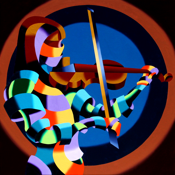 Daily Painters Abstract Gallery Mark ster Artist The Violinist