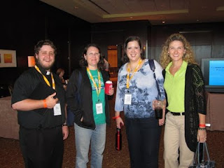 Making new friends at CatholiCon 2011. Photo by Shelly Kelly