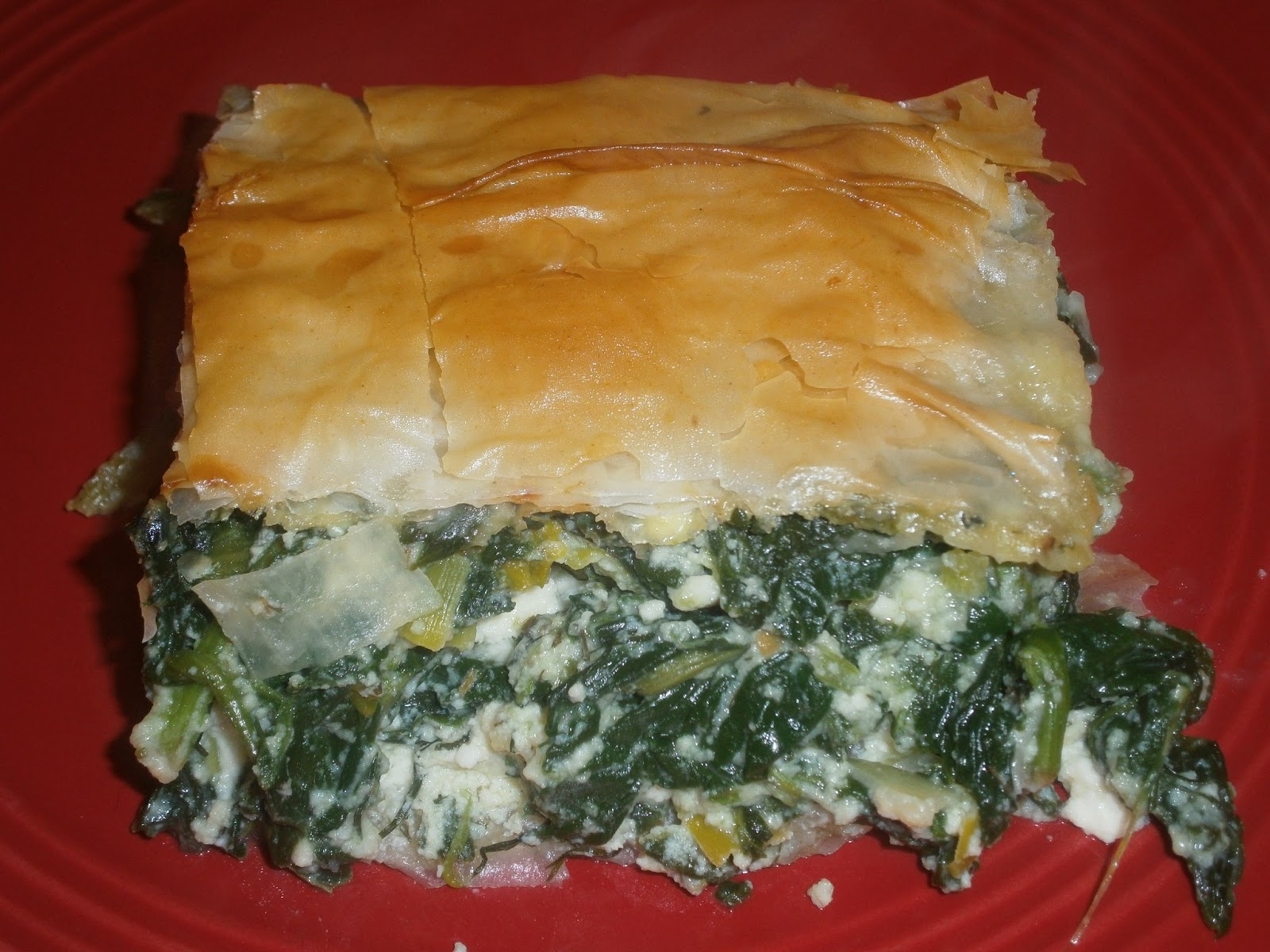 The Dump Cook GREEK SPINACH AND LEEK PIE