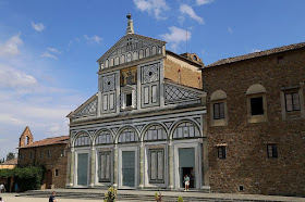 The Basilica di San Miniato at Monte is a Romanesque  church standing at one of the highest points in Florence