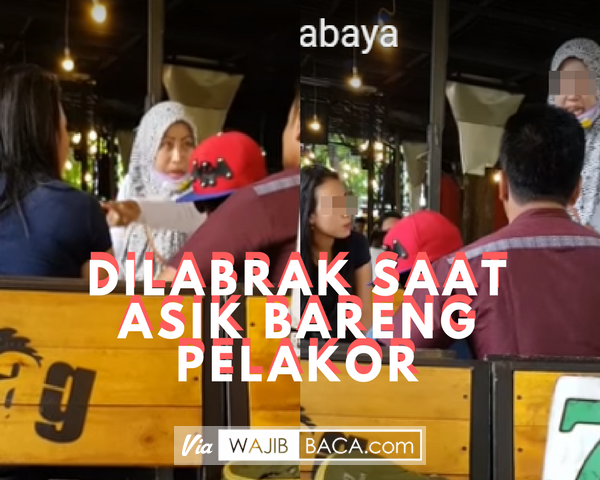 Lagi Asik di Kafe Sama Pelakor, Pria Ini Dilabrak Istri Sambil Bawa Anaknya. Reaksi Pelakor Malah Sok Baik