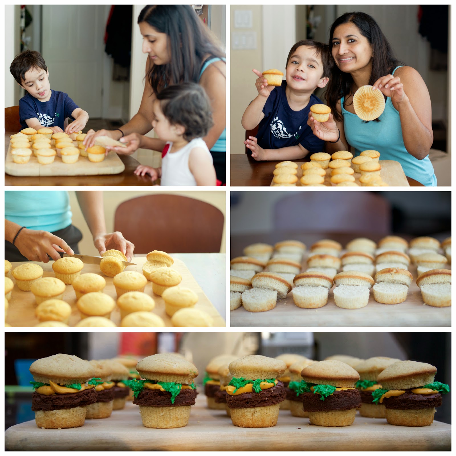 Red, White and Barbecue! Cupcake%2BBurger%2BAssembly%2BCollage