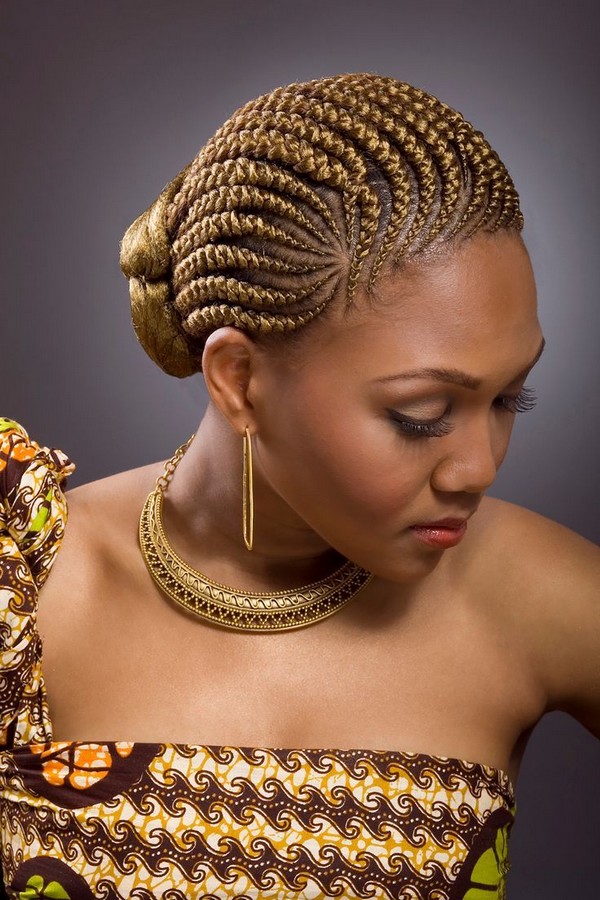 Beautiful Gold Ghana Weaving Hairstyle Zaineey's Blog