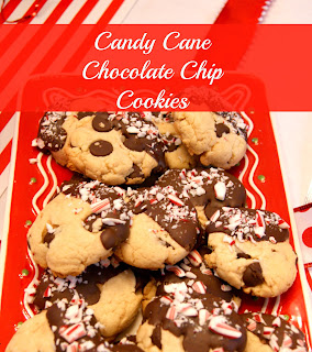 michelle paige blogs: Candy Cane Chocolate Chip Cookies