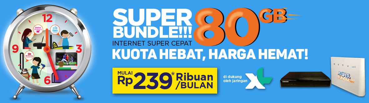 MNC Vision Internet Super Bundle XL 4G LTE 80GB | MNC Vision - Shopee