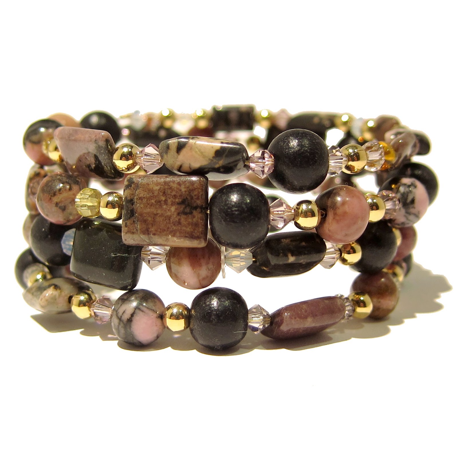 I Dig Crystals Blog New! Natural Stone Coil Wrap Bracelets
