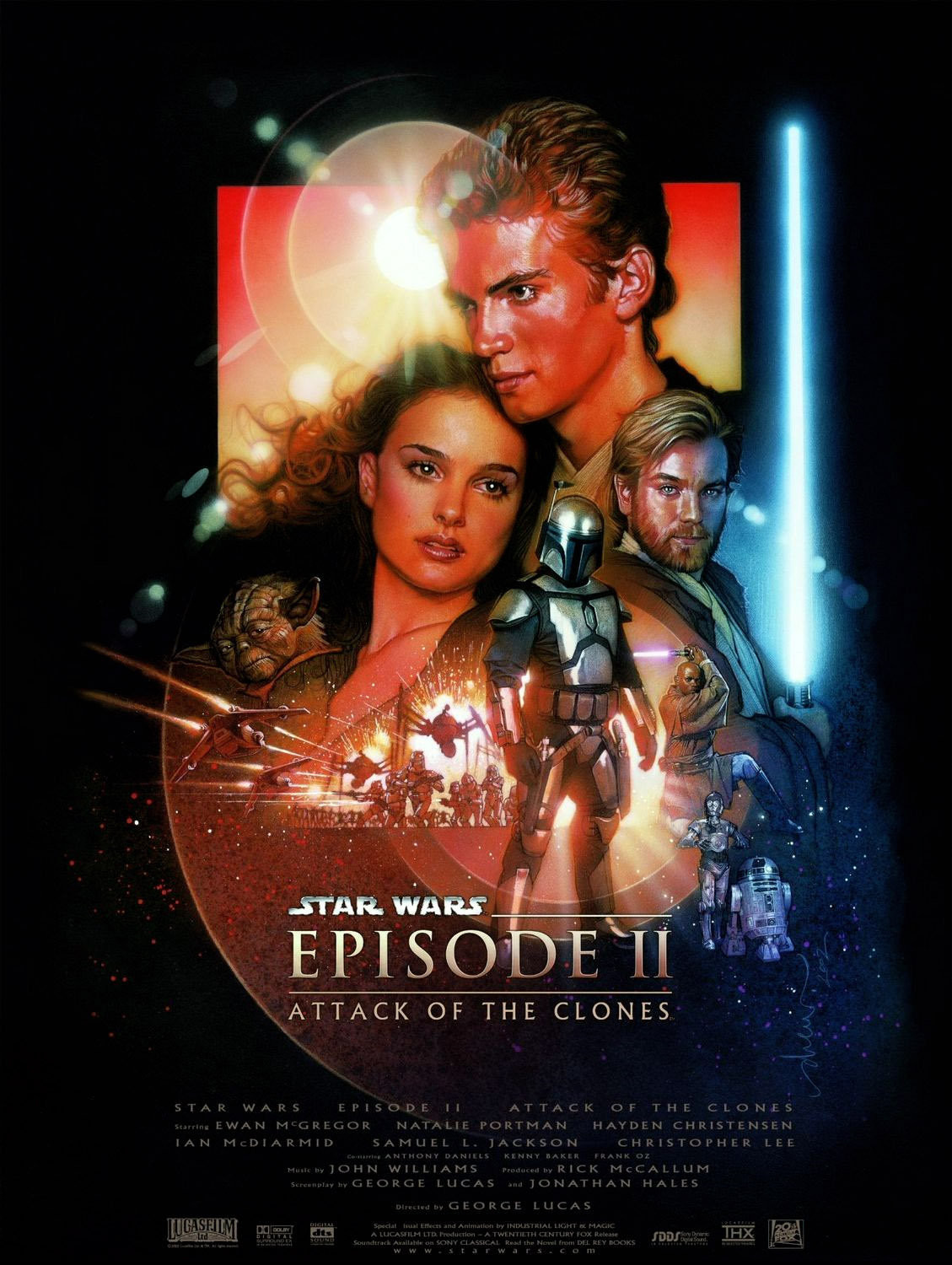 gwiezdne wojny atak klonów film recenzja plakat natalie portman