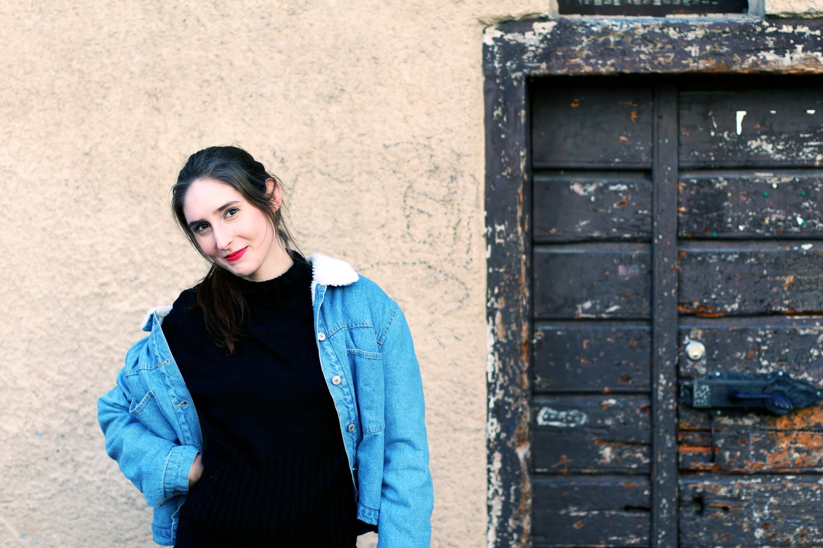 denim jacket zaful swiss fashion blogger spring trend taking pictures