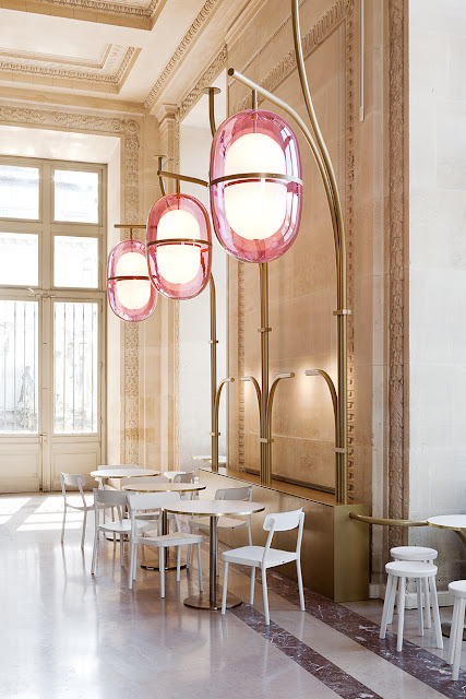 Opulent and breathtaking Paris Cafe Mollien in the Louvre - found on