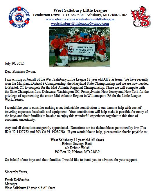 Salisbury News West Salisbury Little League State Champions